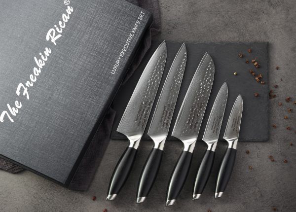 Damascus Kitchen Knives Set 2023 - Fusion Layers